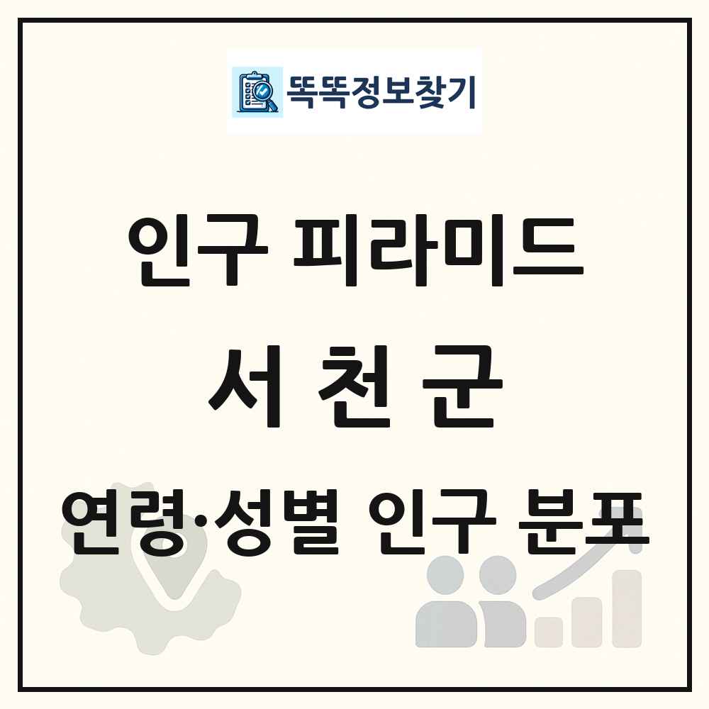 서천군 인구 피라미드 링크 그림